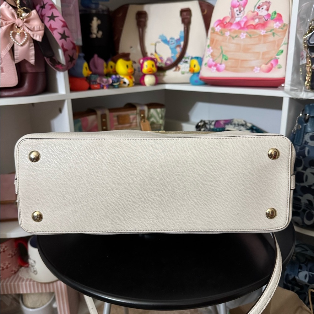 Coach Tan and Cream Sierra Satchel Bag - Picture 7 of 12